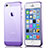 Custodia Silicone Trasparente Ultra Slim Morbida per Apple iPhone 5 Viola