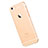 Custodia Silicone Trasparente Ultra Slim Morbida per Apple iPhone 6S Plus Oro