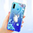 Custodia Silicone Trasparente Ultra Sottile Cover Fiori per Huawei P30 Lite