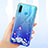 Custodia Silicone Trasparente Ultra Sottile Cover Fiori per Huawei P30 Lite