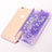 Custodia Silicone Trasparente Ultra Sottile Cover Fiori T01 per Apple iPhone 6