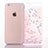 Custodia Silicone Trasparente Ultra Sottile Cover Fiori T01 per Apple iPhone 6