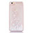 Custodia Silicone Trasparente Ultra Sottile Cover Fiori T01 per Apple iPhone 6 Plus Bianco