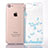 Custodia Silicone Trasparente Ultra Sottile Cover Fiori T01 per Apple iPhone 7