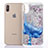 Custodia Silicone Trasparente Ultra Sottile Cover Fiori T04 per Apple iPhone Xs