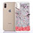 Custodia Silicone Trasparente Ultra Sottile Cover Fiori T04 per Apple iPhone Xs