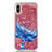 Custodia Silicone Trasparente Ultra Sottile Cover Fiori T04 per Apple iPhone Xs Max Multicolore