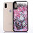 Custodia Silicone Trasparente Ultra Sottile Cover Fiori T07 per Apple iPhone XR