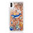 Custodia Silicone Trasparente Ultra Sottile Cover Fiori T17 per Apple iPhone X