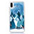 Custodia Silicone Trasparente Ultra Sottile Cover Fiori T22 per Apple iPhone XR