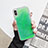 Custodia Silicone Trasparente Ultra Sottile Cover Fiori Z03 per Apple iPhone Xs Verde