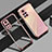 Custodia Silicone Trasparente Ultra Sottile Cover Morbida D01 per Huawei Honor V40 5G Oro Rosa