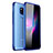 Custodia Silicone Trasparente Ultra Sottile Cover Morbida H01 per Huawei Mate 20 X Blu