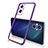 Custodia Silicone Trasparente Ultra Sottile Cover Morbida H01 per OnePlus Nord N20 5G Viola