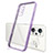 Custodia Silicone Trasparente Ultra Sottile Cover Morbida H01 per Realme GT Neo 3T 5G Viola