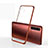 Custodia Silicone Trasparente Ultra Sottile Cover Morbida H01 per Realme X50 Pro 5G Rosso