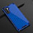 Custodia Silicone Trasparente Ultra Sottile Cover Morbida H01 per Samsung Galaxy Note 10 Blu