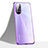 Custodia Silicone Trasparente Ultra Sottile Cover Morbida H02 per Huawei Nova 8 Pro 5G Viola