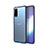 Custodia Silicone Trasparente Ultra Sottile Cover Morbida H02 per Samsung Galaxy S20 Blu