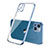 Custodia Silicone Trasparente Ultra Sottile Cover Morbida H04 per Apple iPhone 14 Plus Blu