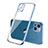 Custodia Silicone Trasparente Ultra Sottile Cover Morbida H04 per Apple iPhone 15 Blu