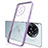 Custodia Silicone Trasparente Ultra Sottile Cover Morbida H04 per OnePlus Ace 2 5G Viola