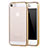 Custodia Silicone Trasparente Ultra Sottile Cover Morbida H05 per Apple iPhone 5S Oro