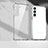 Custodia Silicone Trasparente Ultra Sottile Cover Morbida H05 per Samsung Galaxy S21 5G Chiaro