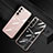 Custodia Silicone Trasparente Ultra Sottile Cover Morbida H06 per Samsung Galaxy S23 5G Oro Rosa