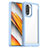 Custodia Silicone Trasparente Ultra Sottile Cover Morbida JS1 per Xiaomi Poco F3 5G Cielo Blu