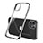 Custodia Silicone Trasparente Ultra Sottile Cover Morbida N01 per Apple iPhone 12 Mini Nero