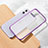 Custodia Silicone Trasparente Ultra Sottile Cover Morbida S02 per Apple iPhone 11 Viola