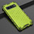 Custodia Silicone Trasparente Ultra Sottile Cover Morbida S05 per Samsung Galaxy S10 Verde