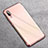 Custodia Silicone Trasparente Ultra Sottile Cover Morbida S08 per Huawei P20 Oro Rosa
