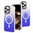 Custodia Silicone Trasparente Ultra Sottile Cover Morbida Sfumato con Mag-Safe Magnetic per Apple iPhone 13 Pro Blu