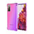 Custodia Silicone Trasparente Ultra Sottile Cover Morbida Sfumato G01 per Samsung Galaxy S20 FE 4G Lavanda