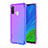 Custodia Silicone Trasparente Ultra Sottile Cover Morbida Sfumato H01 per Huawei Nova Lite 3 Plus Blu