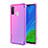 Custodia Silicone Trasparente Ultra Sottile Cover Morbida Sfumato H01 per Huawei Nova Lite 3 Plus Rosa