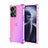 Custodia Silicone Trasparente Ultra Sottile Cover Morbida Sfumato per OnePlus Nord 2T 5G Rosa Caldo