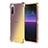 Custodia Silicone Trasparente Ultra Sottile Cover Morbida Sfumato per Sony Xperia 10 III Lite Oro