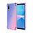 Custodia Silicone Trasparente Ultra Sottile Cover Morbida Sfumato per Sony Xperia Ace II Rosa