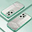 Custodia Silicone Trasparente Ultra Sottile Cover Morbida SY1 per Huawei Honor 100 Pro 5G Verde