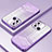 Custodia Silicone Trasparente Ultra Sottile Cover Morbida SY1 per Xiaomi Poco C55 Viola
