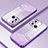 Custodia Silicone Trasparente Ultra Sottile Cover Morbida SY1 per Xiaomi Redmi 11A 4G Viola