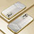 Custodia Silicone Trasparente Ultra Sottile Cover Morbida SY1 per Xiaomi Redmi Note 10 4G Oro