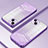 Custodia Silicone Trasparente Ultra Sottile Cover Morbida SY2 per Apple iPhone 14 Viola