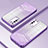 Custodia Silicone Trasparente Ultra Sottile Cover Morbida SY2 per Huawei Honor X10 5G Viola