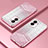 Custodia Silicone Trasparente Ultra Sottile Cover Morbida SY2 per OnePlus Nord N300 5G Oro Rosa
