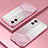 Custodia Silicone Trasparente Ultra Sottile Cover Morbida SY2 per Oppo A36 Oro Rosa