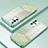 Custodia Silicone Trasparente Ultra Sottile Cover Morbida SY2 per Oppo A93s 5G Verde
